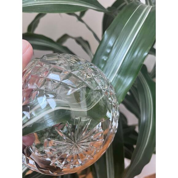 Waterford Clear Etched Crystal Basket With Handle No Box Center Piece - Picture 9 of 12